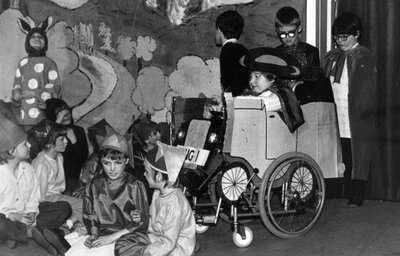 Children Performing in a School Play at the Royal Victoria School for the Blind, Possibly a Nativity Performance, Newcastle upon Tyne, UK, 1982 by Unbekannt Unbekannt